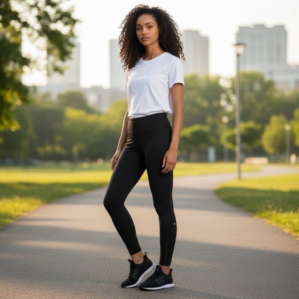 Lululemon Fast Free High Rise Tight II Nulux Womens Size 4 Reflective Dots Black
